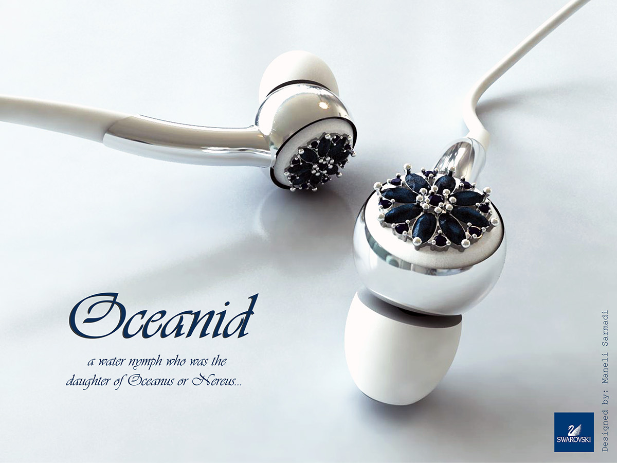 Electronics Gems jewelry headphones flashmemory Swarovski