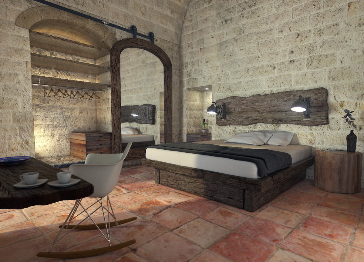 interior design  design Manor Farm RESTYLING hotel matera Italy