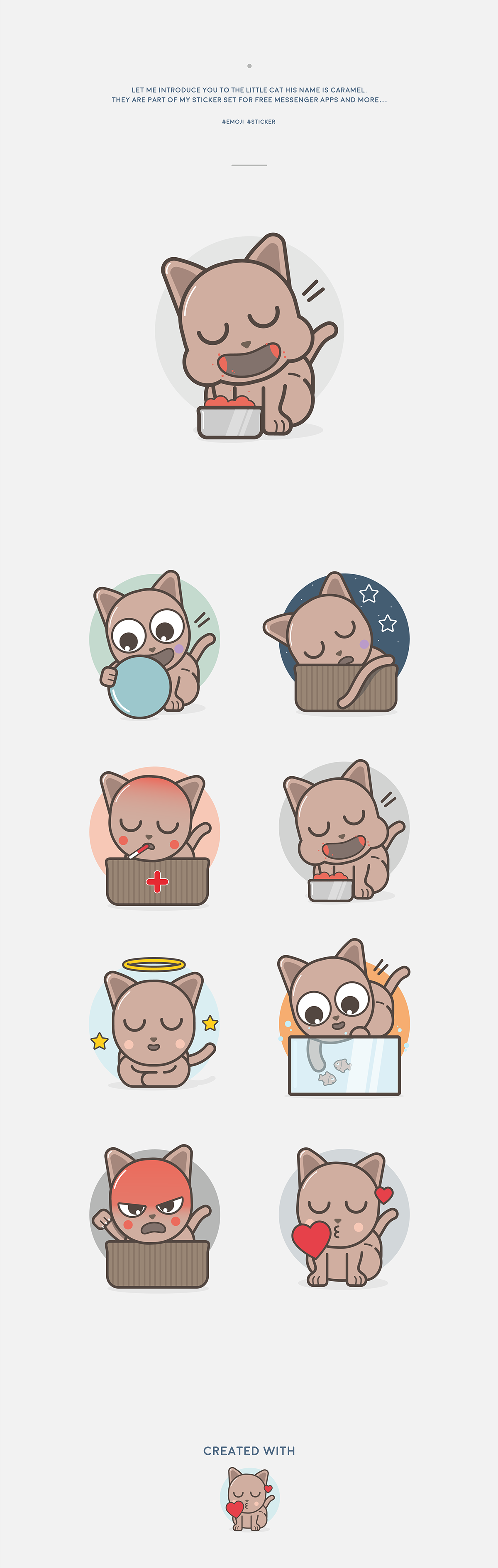 Character ILLUSTRATION  sticker Emoji messenger apps design graphic