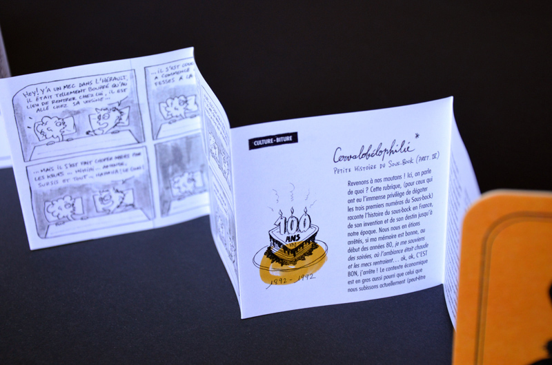 sous-bock coaster beermat efgh bar fanzine auto-edition