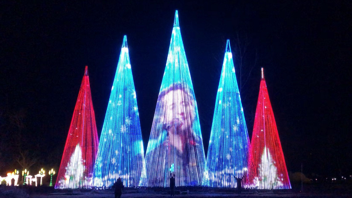 Video Tree Led RGB holiday trees Nashville Holiday Country Christmas