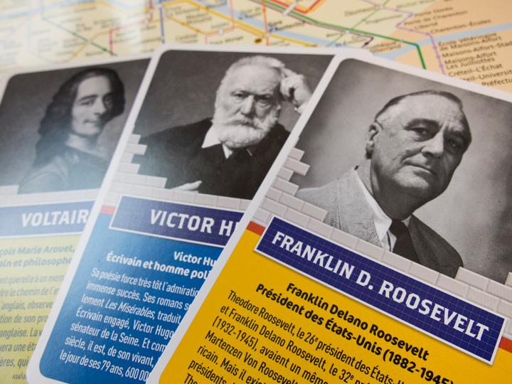 game historia ratp cards cover Facing leaflet box metro subway