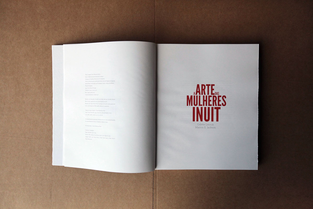 Inuit artists book arte das mulhere faul Faculdade de Arquitectura design comunicação mestrado master degree editorial book cover