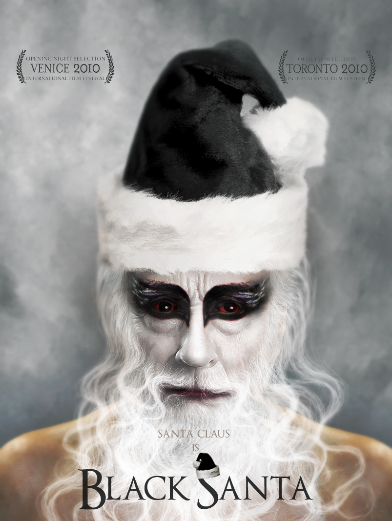 santa claus Christmas xmas x'mas movie poster Parody black swan