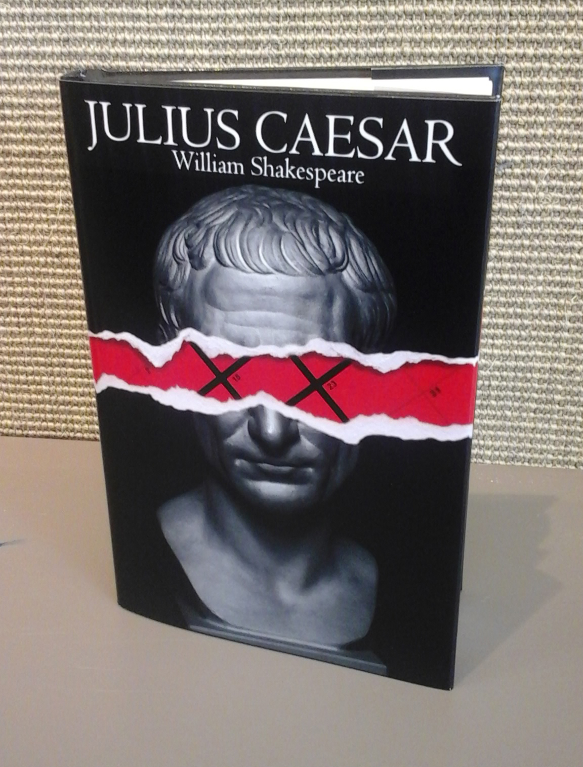 book cover julius caesar shakespeare graphic design 