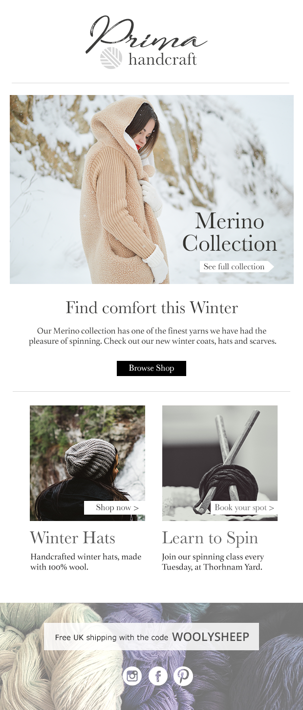 email newsletter copywriting  Fashion 