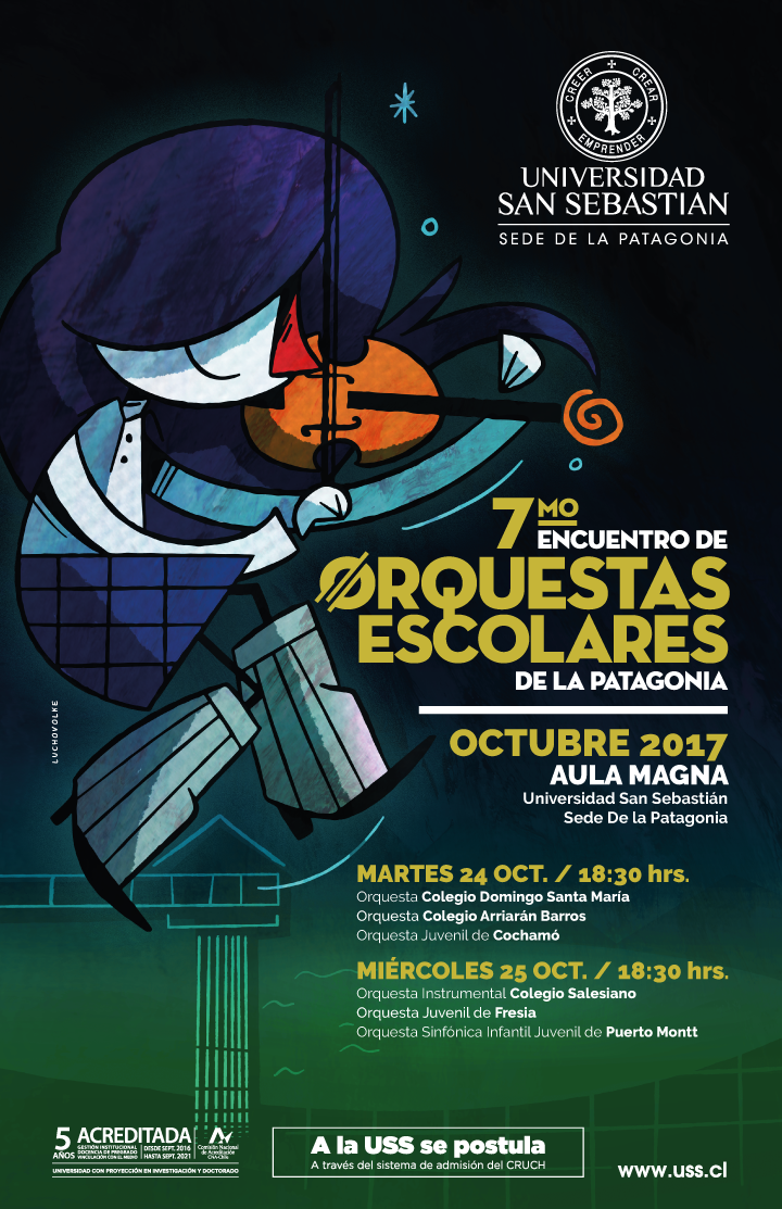 afiche poster Universidad San Sebastian patagonia puerto montt