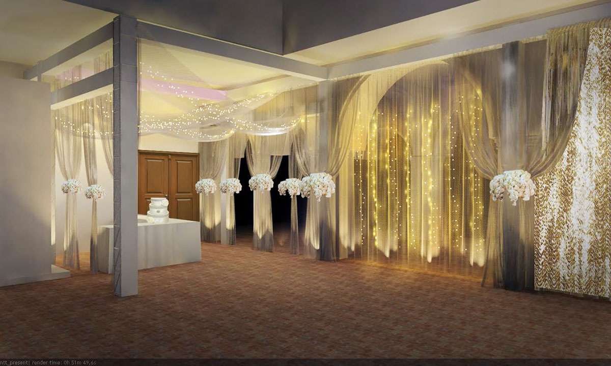 wedding decoration decor gastby luxury yellow White Event