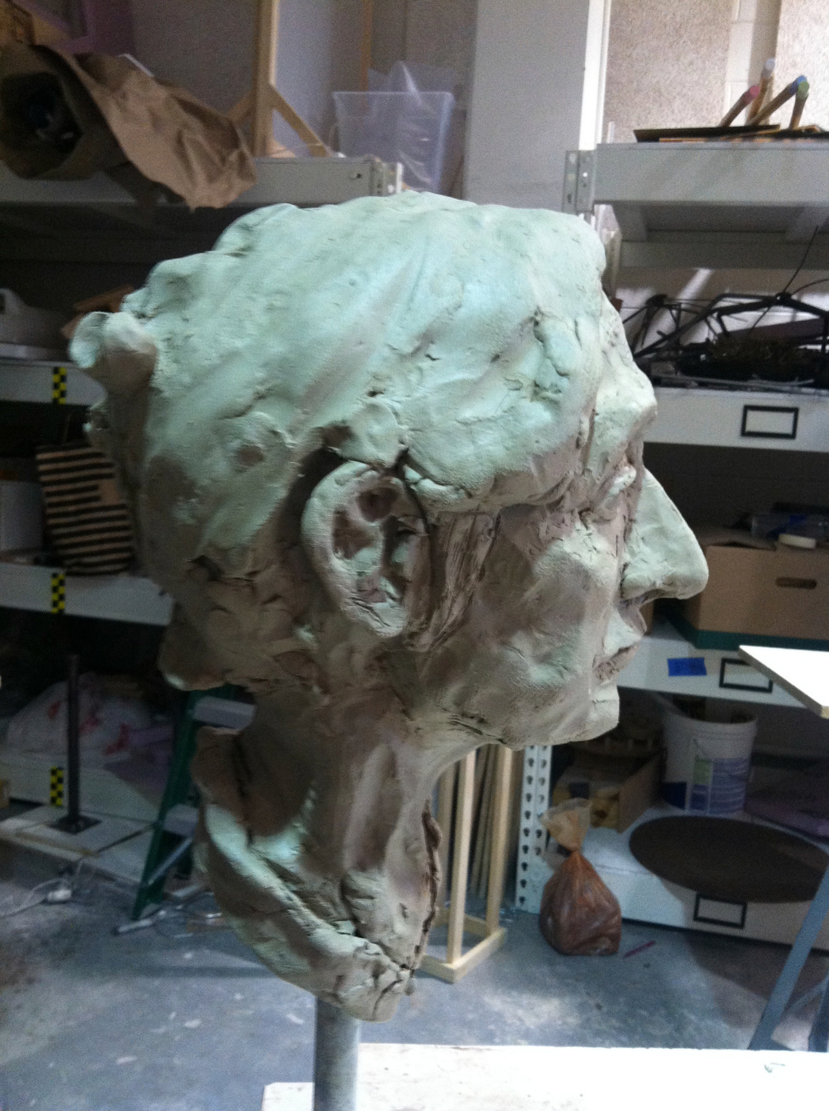 Sculpt sculpture clay bust