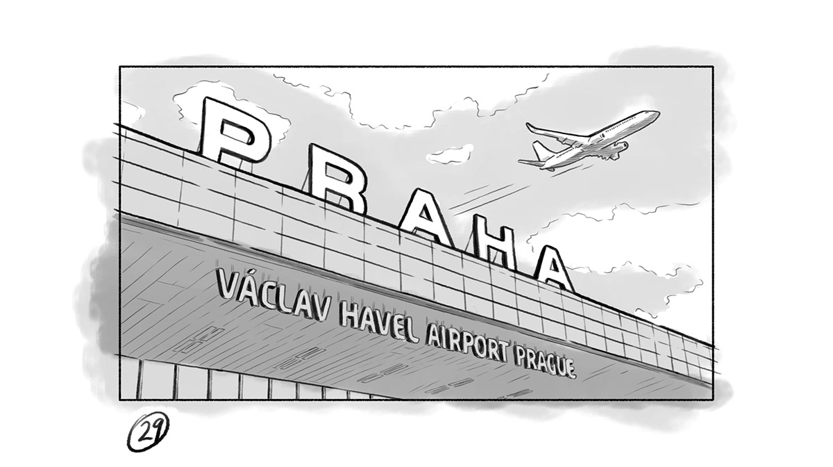 Drawing  digital illustration artist sketch storyboard ILLUSTRATION  airport