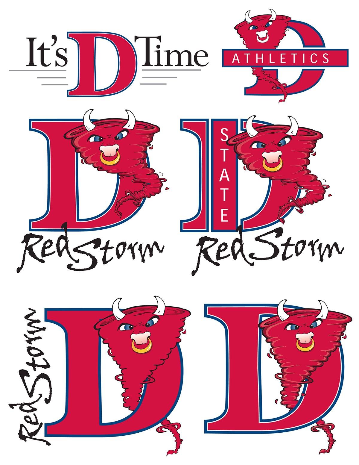 red storm Dixie State logo