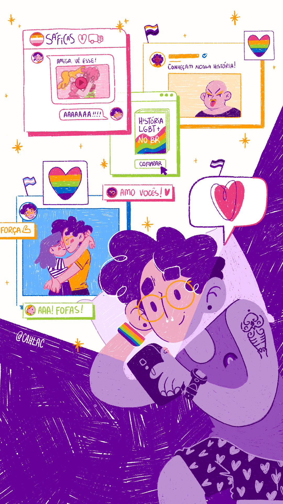 ILLUSTRATION  LGBT lgbtqia+ pride queer wallpaper