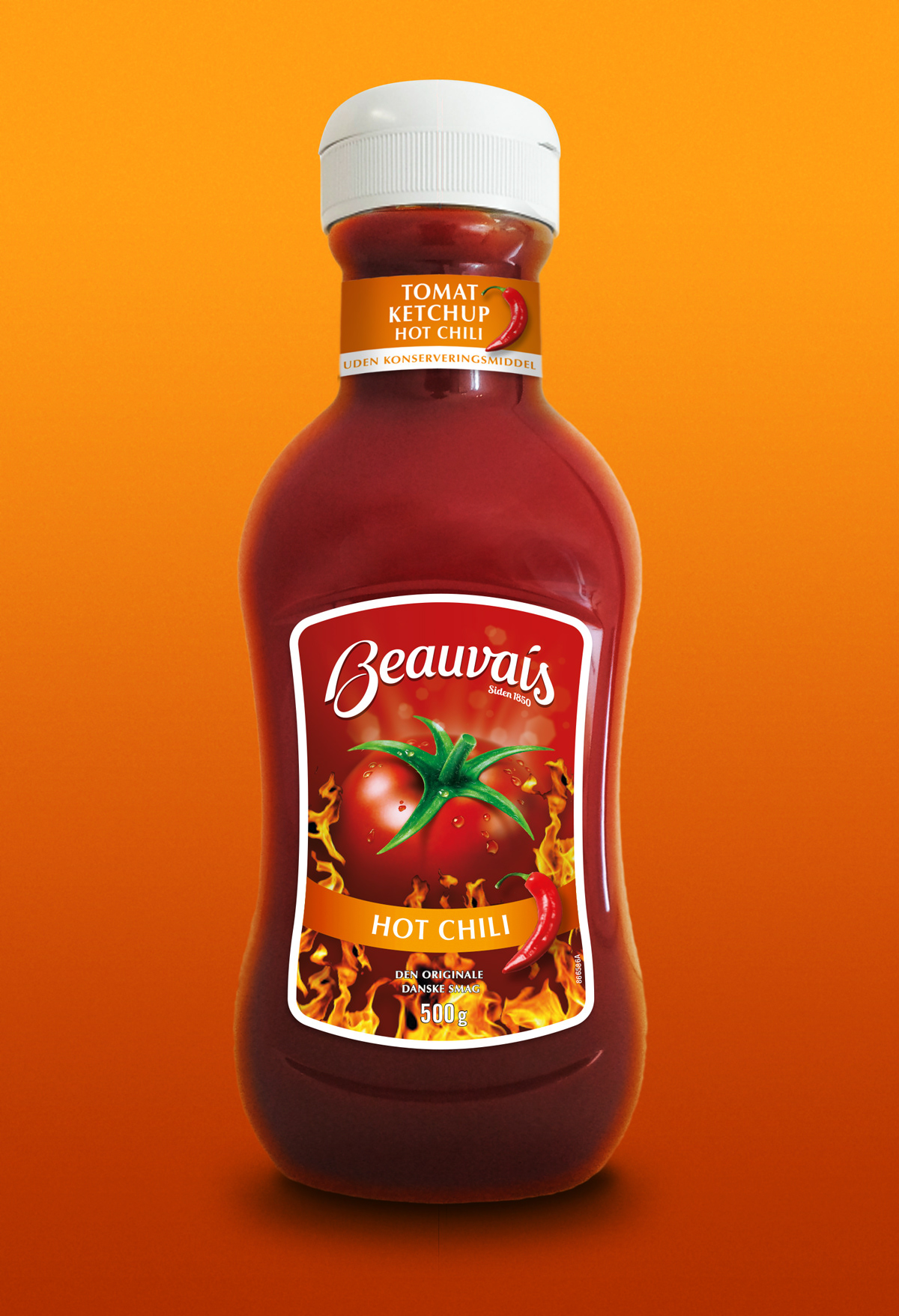 Beauvais Hot Chili Ketchup on Behance