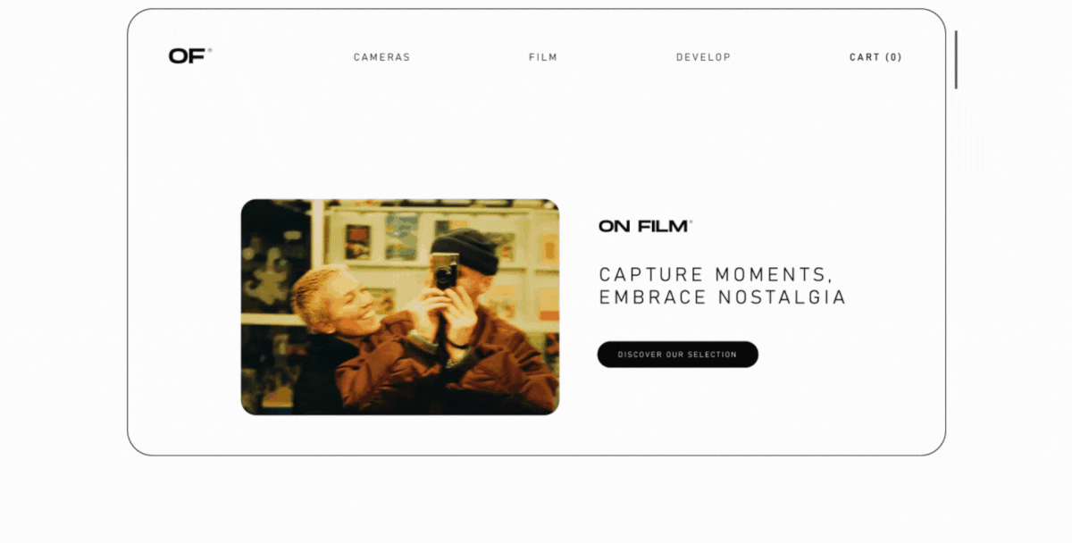 brand identity branding  Packaging motion design UI/UX Website analog Film   Photography  camera