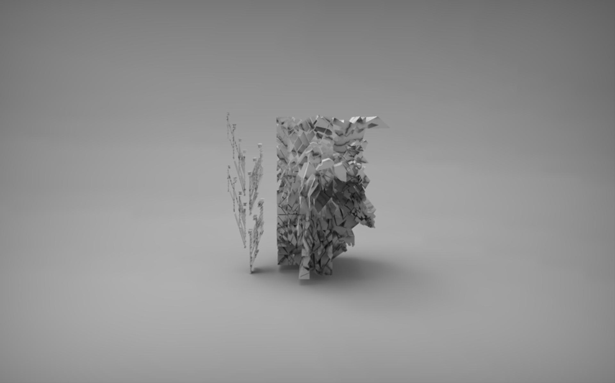 Iannis Xenakis phitoprakta 3d animation rendering video keyshot Rhinoceros photoshop