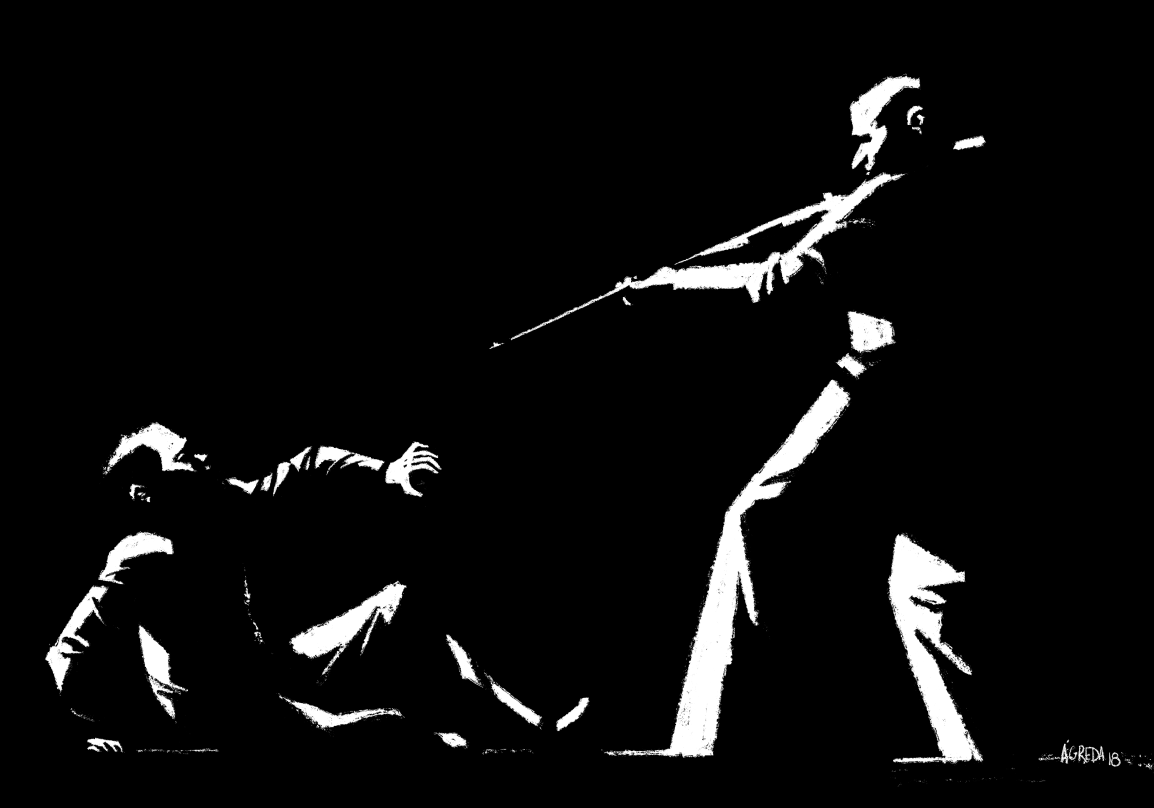 noir blak&white ILLUSTRATION  comic crime