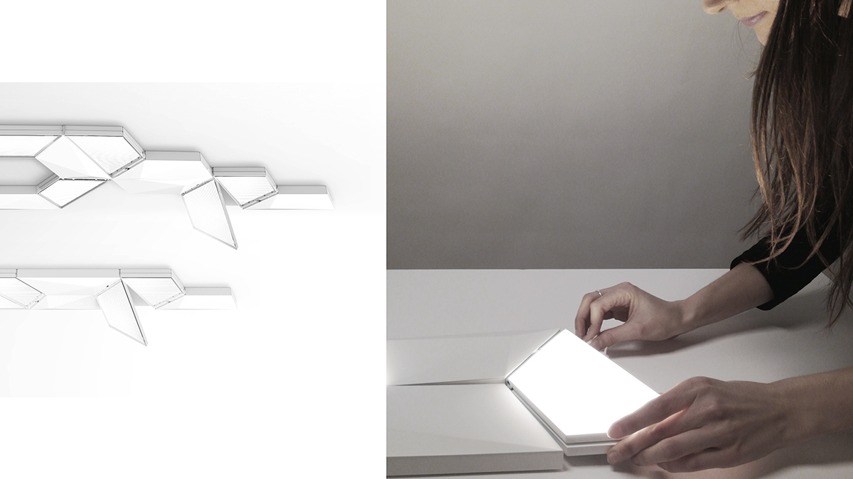 light modular Luminaires Energy-saving Lighting Design  custom-made move system geometric modern