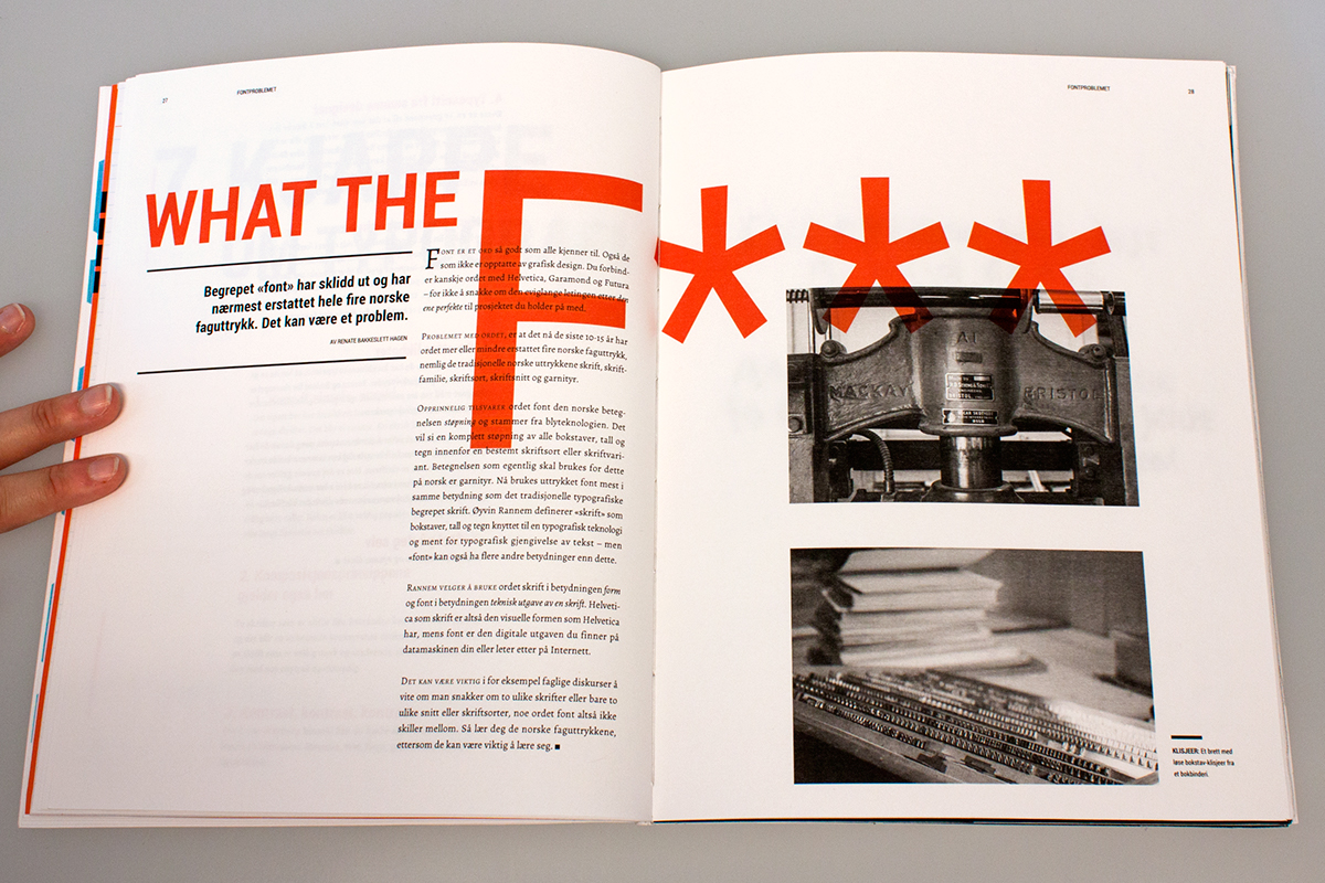 font grid Magazine design magazine spread orange brush brush typography Layout beginner blue