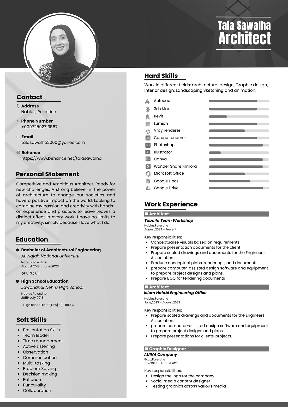 CV CV template resume design Resume cv design Curriculum Vitae template black and white grey black