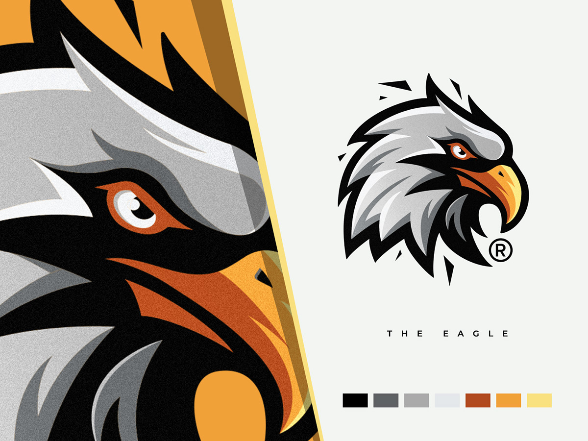 animal Character eagle eagle logo esport ILLUSTRATION  logo logodesign Mascot mascot logo