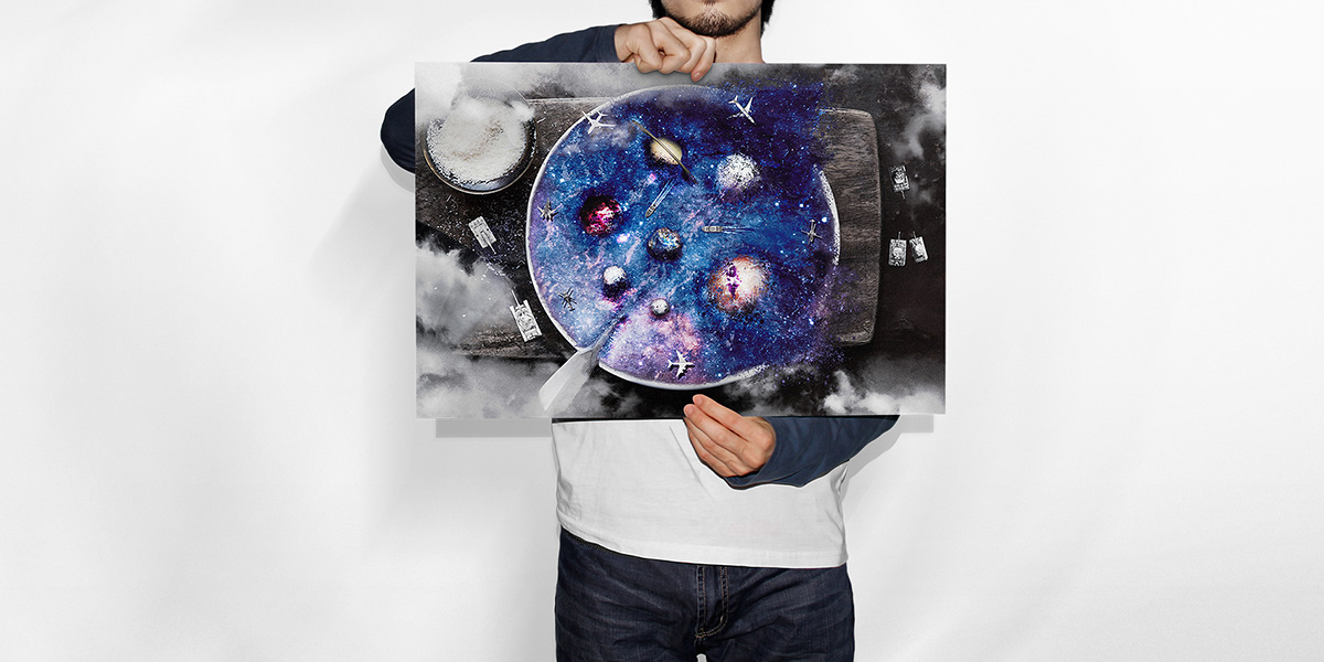 Space  galaxy stars Planets Travel collage graphic design  Digital Art  Photo Manipulation 