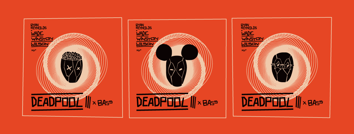 saul bass deadpool superheroes marvel Illustrator vector art Movies series poster movie poster