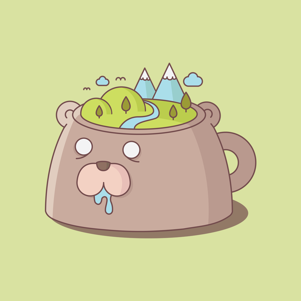 cup of Nature bear