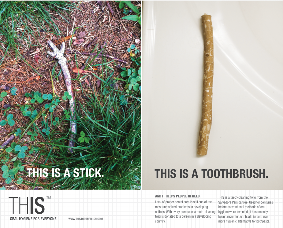 toothpaste toothbrush 3d design ad campaign environmental ADAA Award