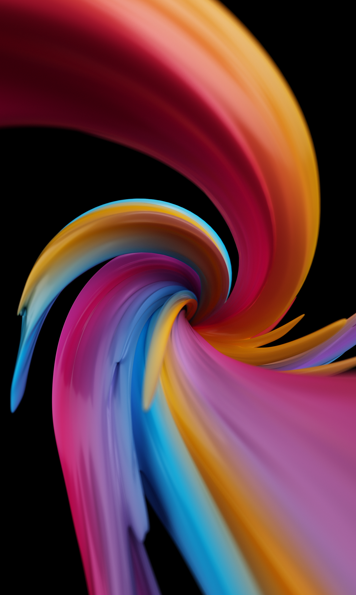 Wallpapers infinite flow colour Dynamic colorful digital 3D design cinema 4d