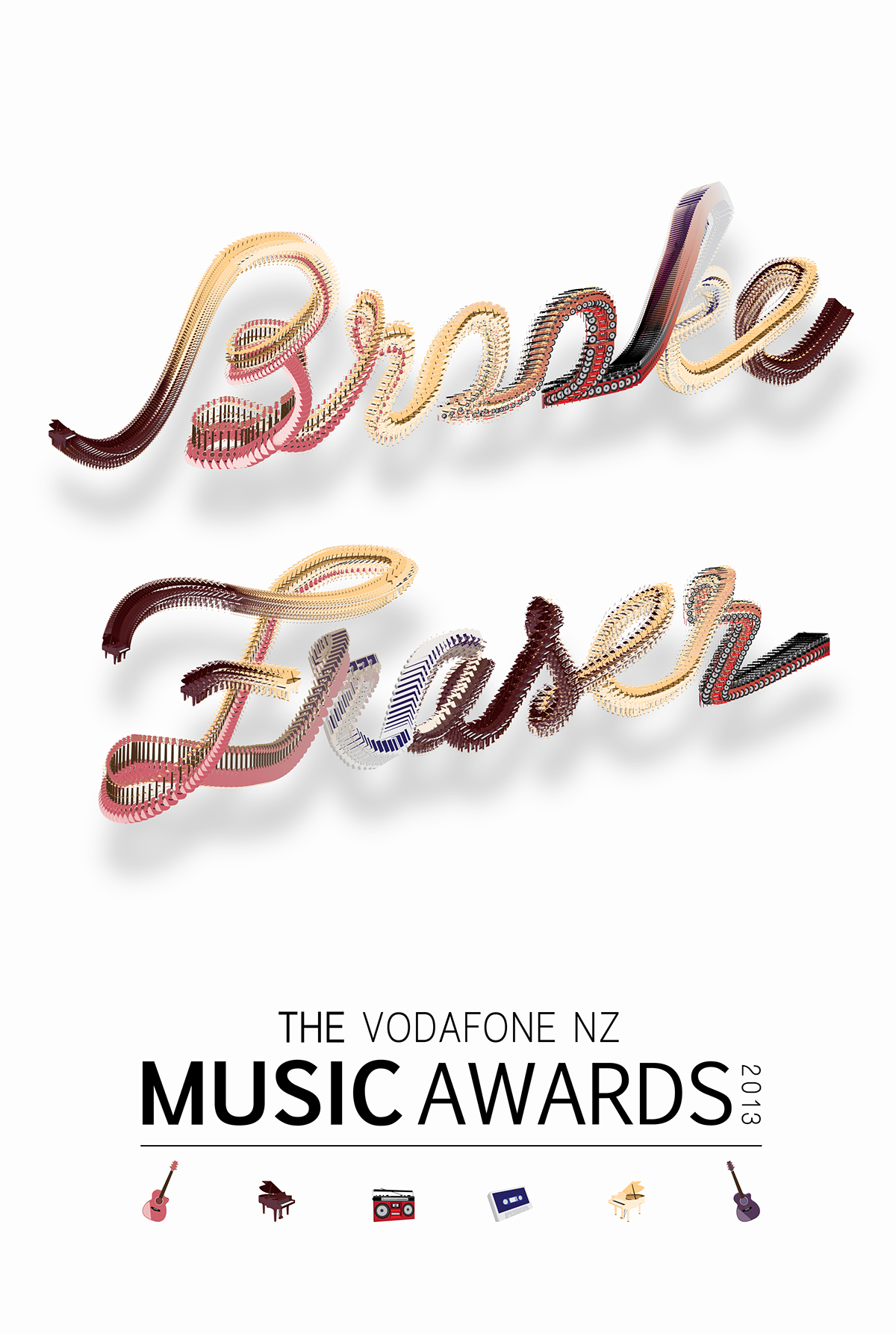 VZMA music award Brooke fraser Poster Design music poster
