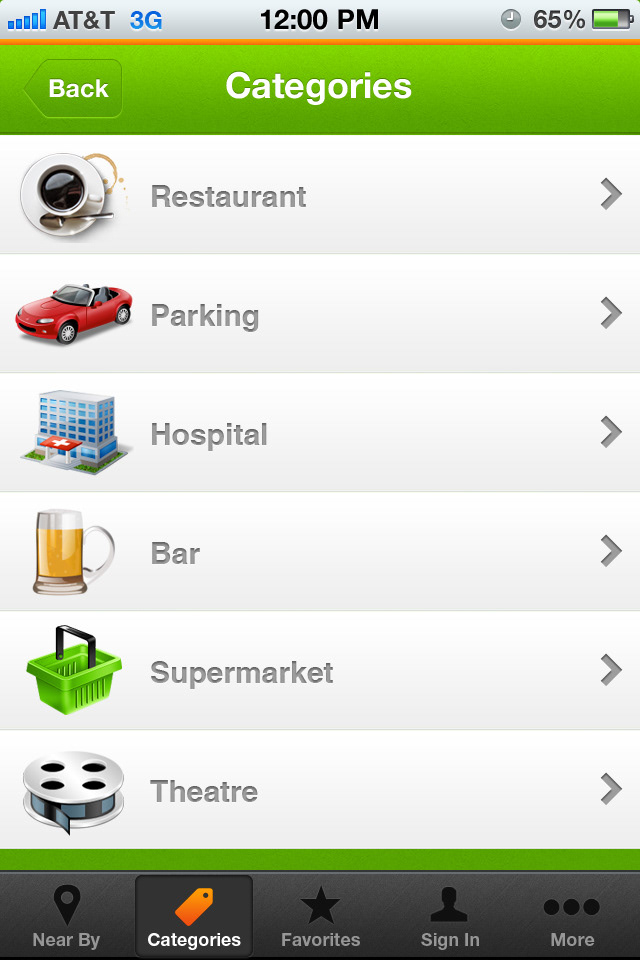 Deals App iphone app iPad App Web Template ui design