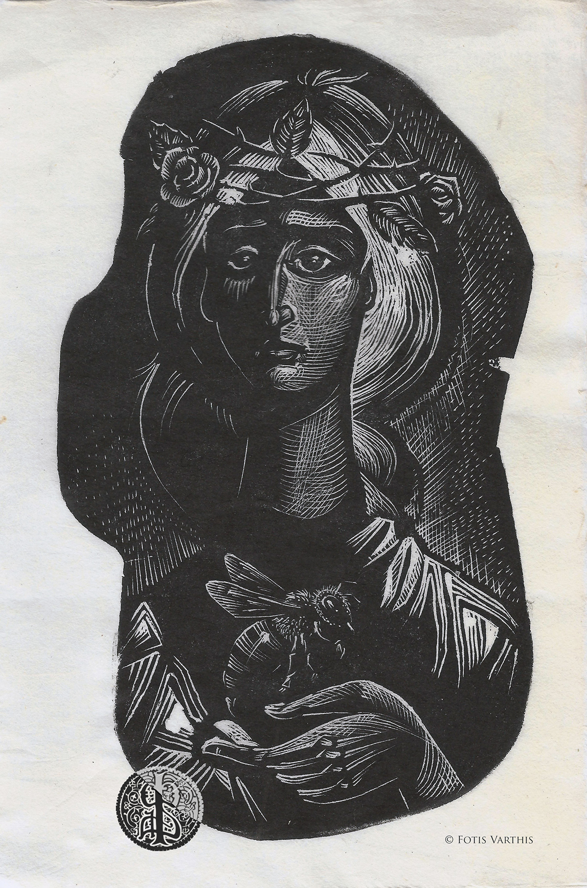 Byzantine Engraver engraving print Printmaker printmaking relief women wood engraving woodcut