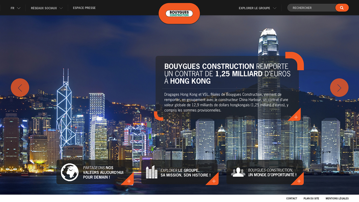 bouygues construction full screen portal construction