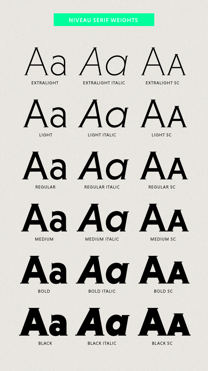 HVD hvdfonts  niveau  grotesk  serif  sans  geometric  font  typeface Hannes von Döhren copperplate