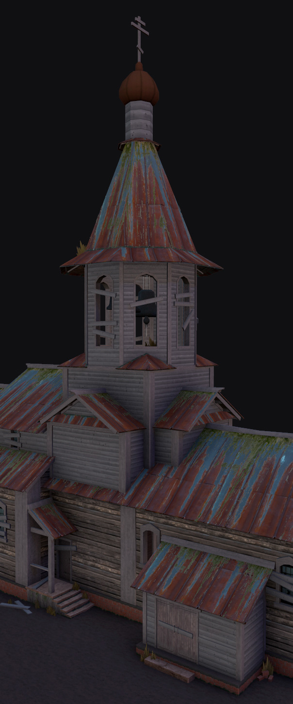 3D church postapocalypse