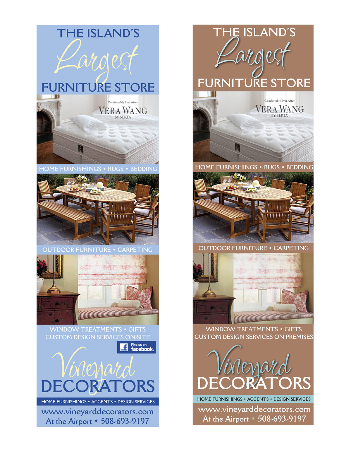 Island Book Ads Vineyard Decorators window treatments