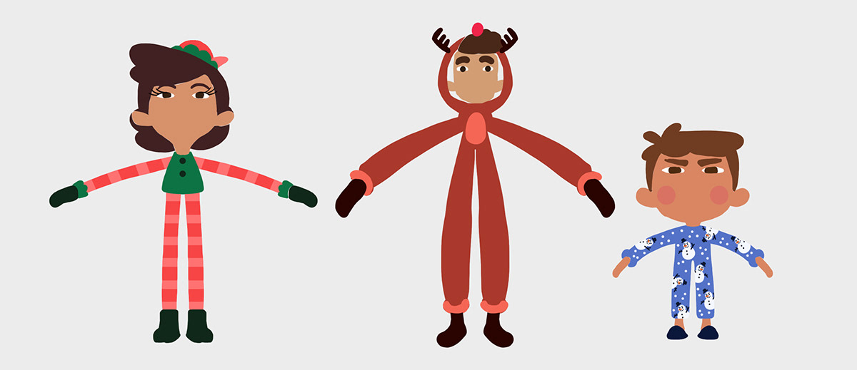 animation  3d animation 3D Modelling Character design  character development Creative Direction  design Christmas festive seasonal