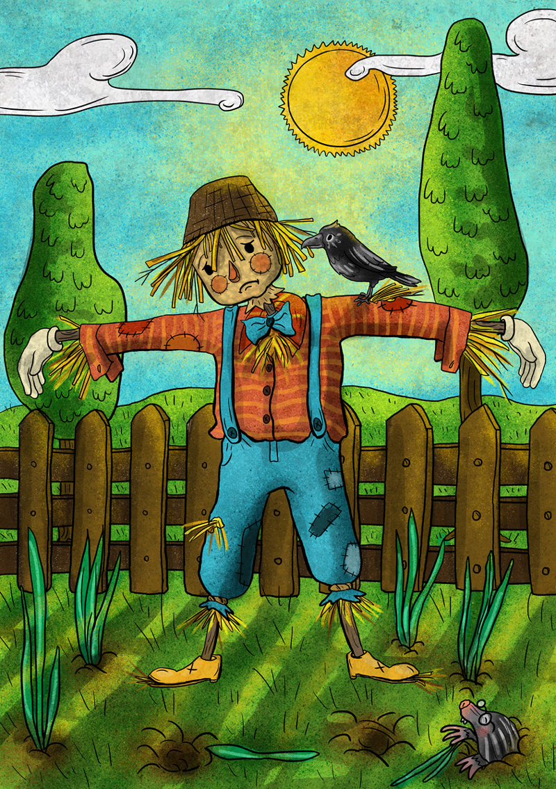 kitap çocuk kitabı illustrasyon book publishing   scarecrow kidlit children book village story