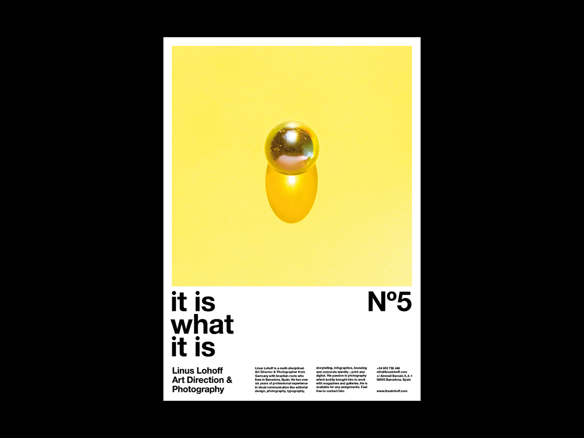 poster series linuslohoff selfpublication Form colour material light photoillustration helvetica art direction photo square