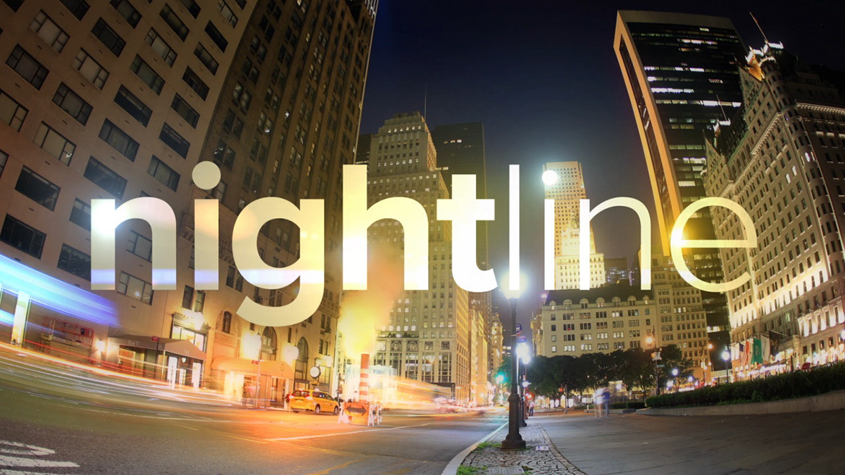 nightline graphics motion design ABC News Show open rejoins New York city night