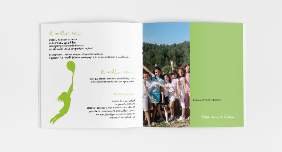 Colonies 2012 fundació montblanc folleto brochure