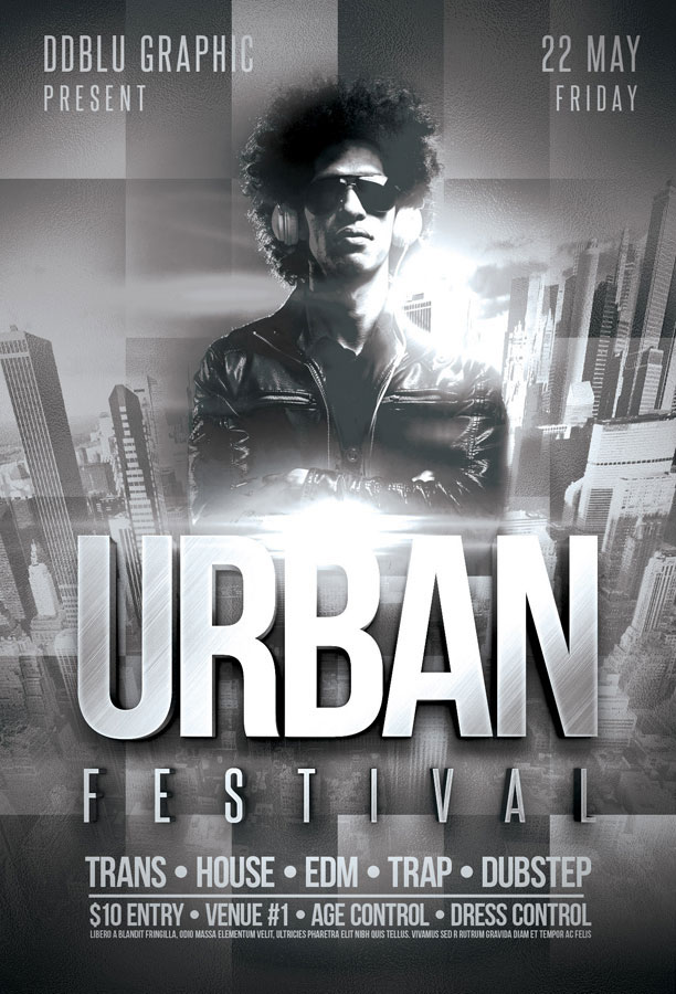 flyer Urban festival graphicriver