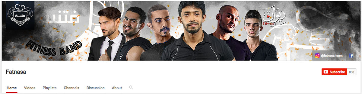 youtube banner cover Header channel art Arab male youtuber   vloggers