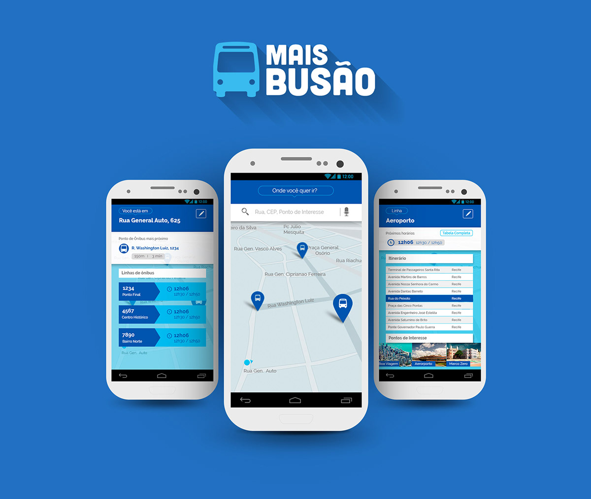 mobile app blue Mobilidade Urbana traffic White branco AZUL Layout Webdesign