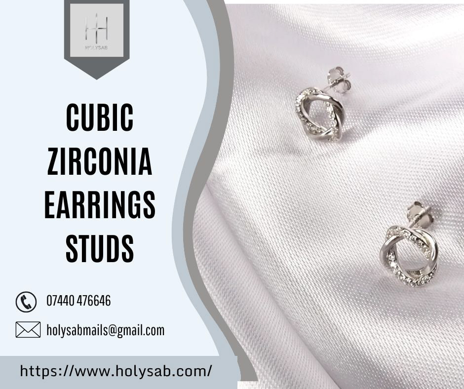 Cubic Zirconia Earrings Studs
