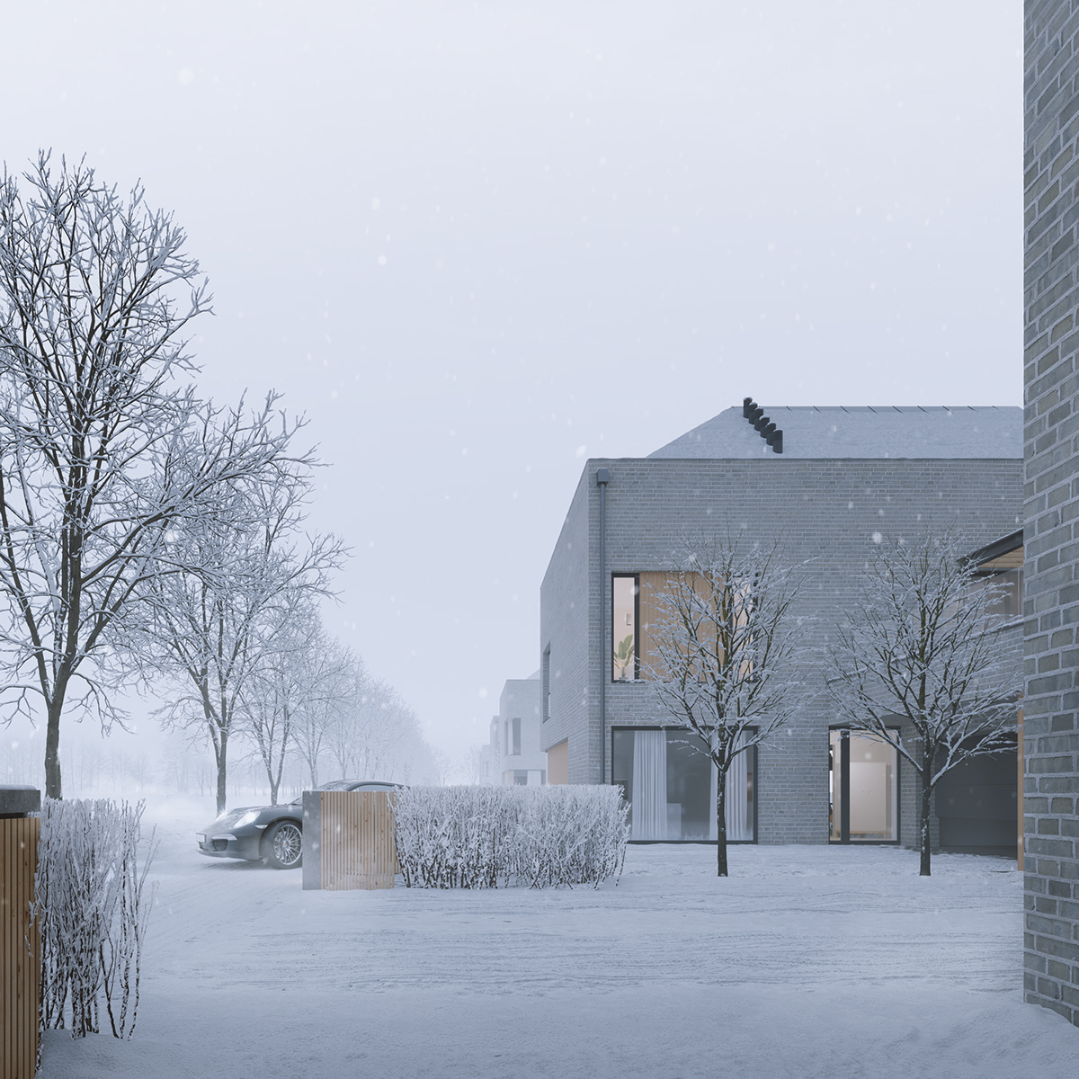 3D architecture archviz CG CGI estate exterior rendering Villa visualization