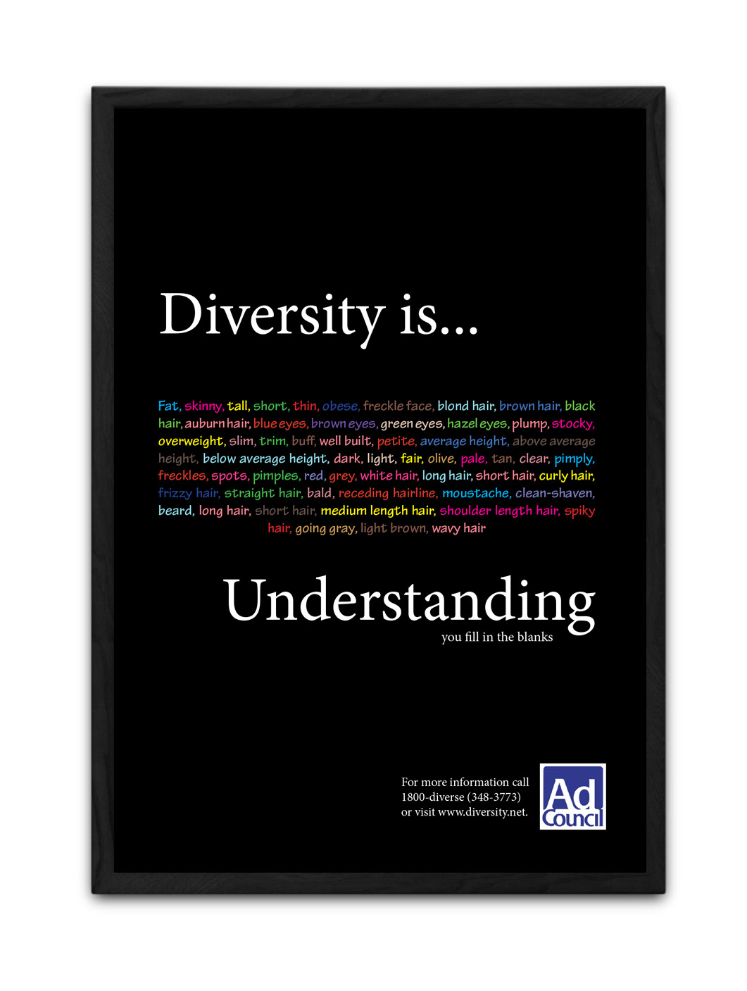 Diversity Poster Design campaign adobeawards Diversity Campaign typography   typographic poster