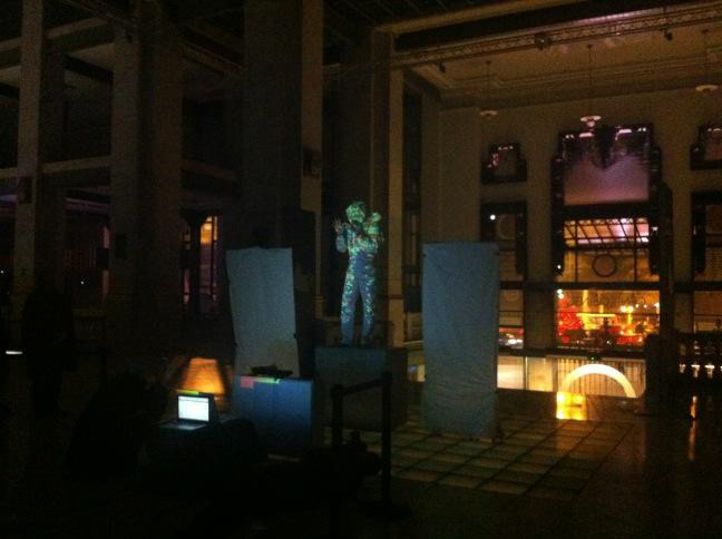 Performance kinect processing coding projection mapping