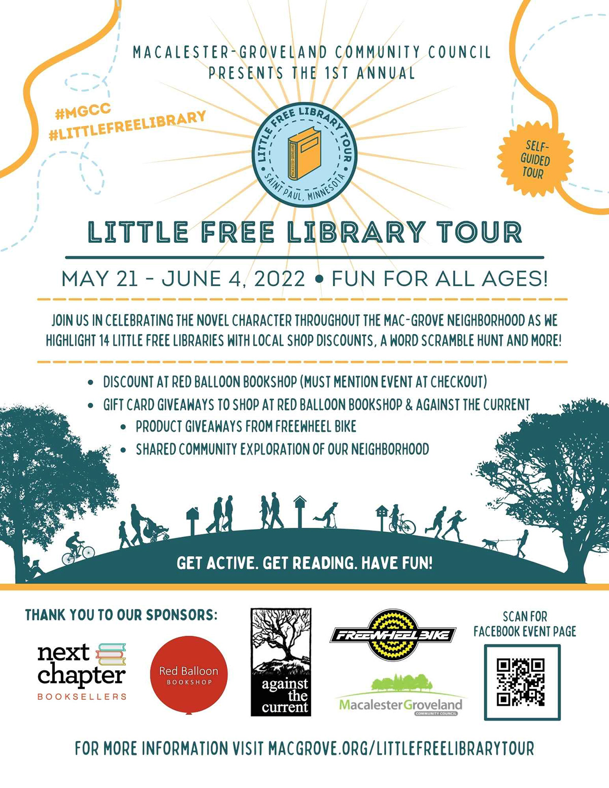 Little Free Library Tour 2022 flyer