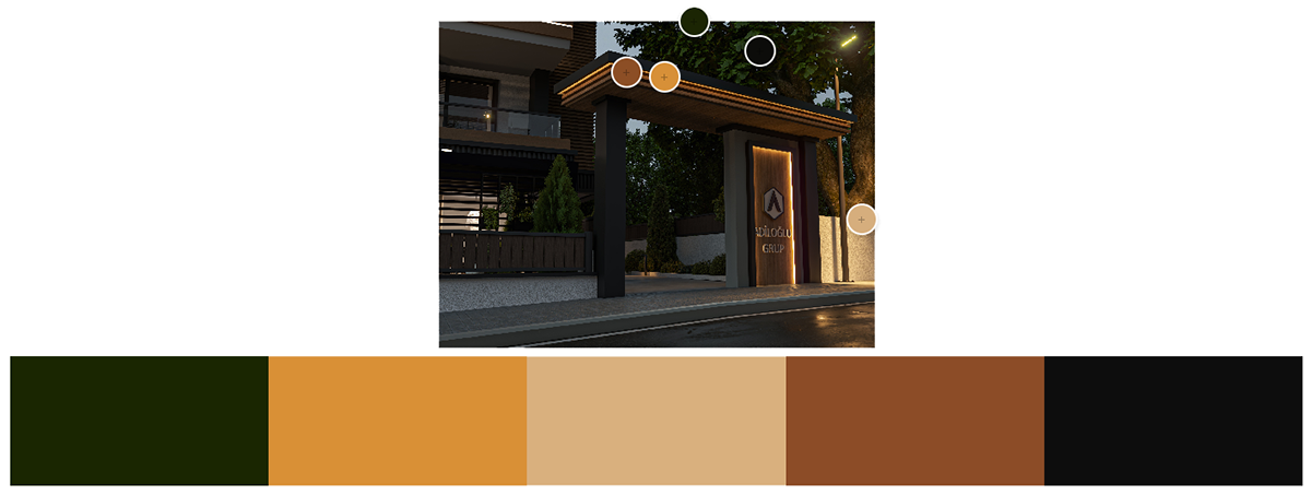 exterior architecture Render visualization 3ds max archviz exterior design 3D modern corona